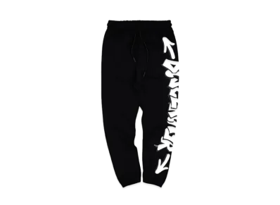 DISCLAIMER PANTALONE UOMO IN FELPA "NERO/ST.BIANCA"