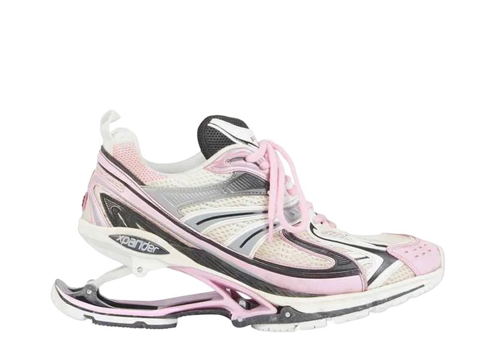 バレンシアガ ウィメンズ X-パンダー スニーカー "ピンク/シルバー/ブラック/ホワイト"