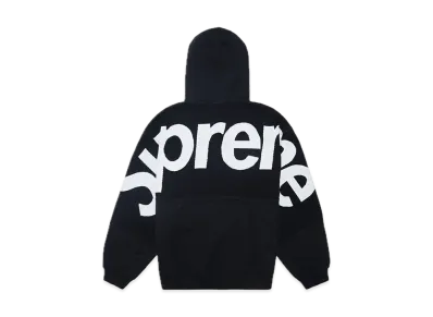 Supreme Big Logo Jacquard Hooded Sweatshirt "Black"