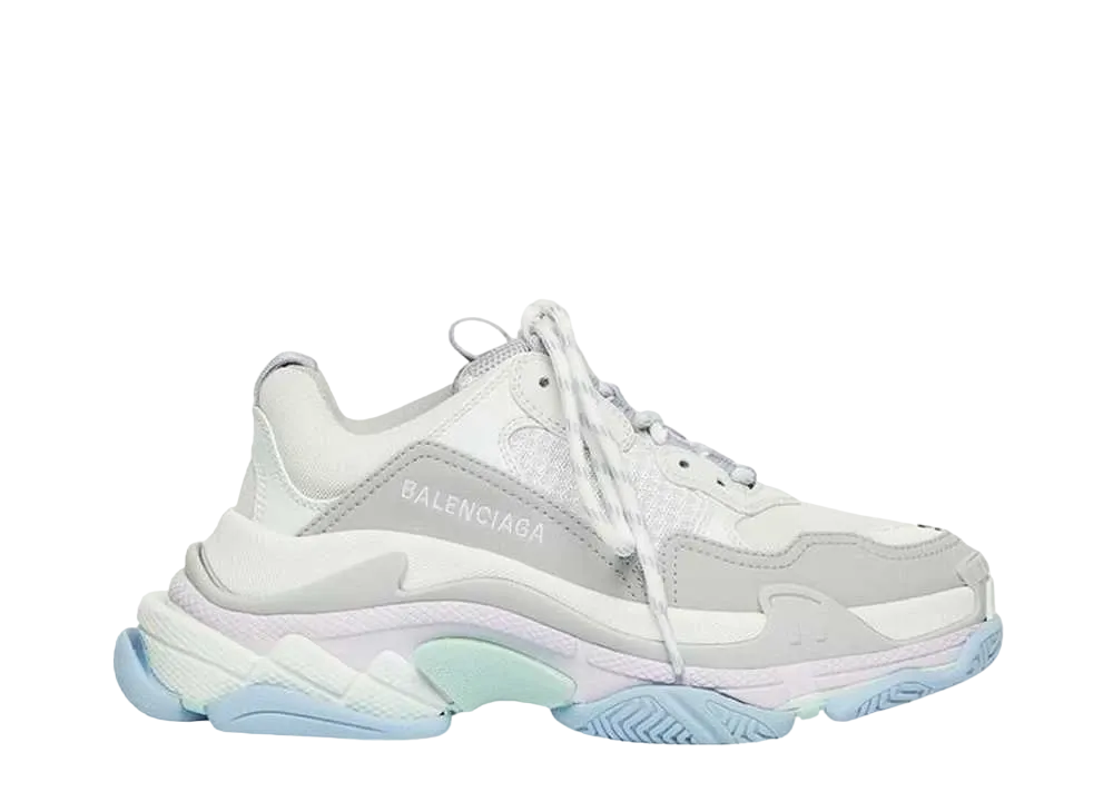 バレンシアガ ウィメンズ トリプルS スニーカー "ホワイト/パステル"