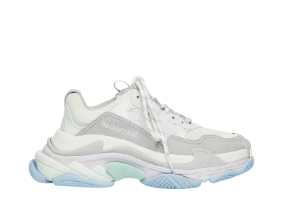 バレンシアガ ウィメンズ トリプルS スニーカー "ホワイト/パステル"
