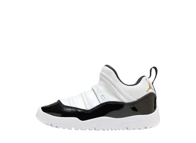 ナイキ PS エアジョーダン11 レトロ "ホワイト/ブラック/メタリックゴールド"(キッズ)