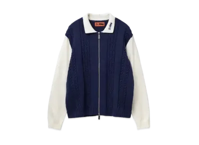 BoTT x TTTMSW BoTTT Zip Up Polo "Navy"