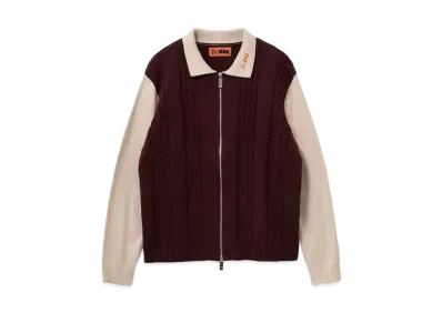 BoTT x TTTMSW BoTTT Zip Up Polo "Brown"