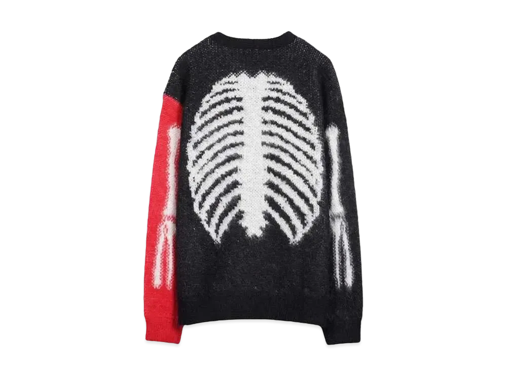 FTW MOHAIR KNIT SWEATER "RED / BLACK"