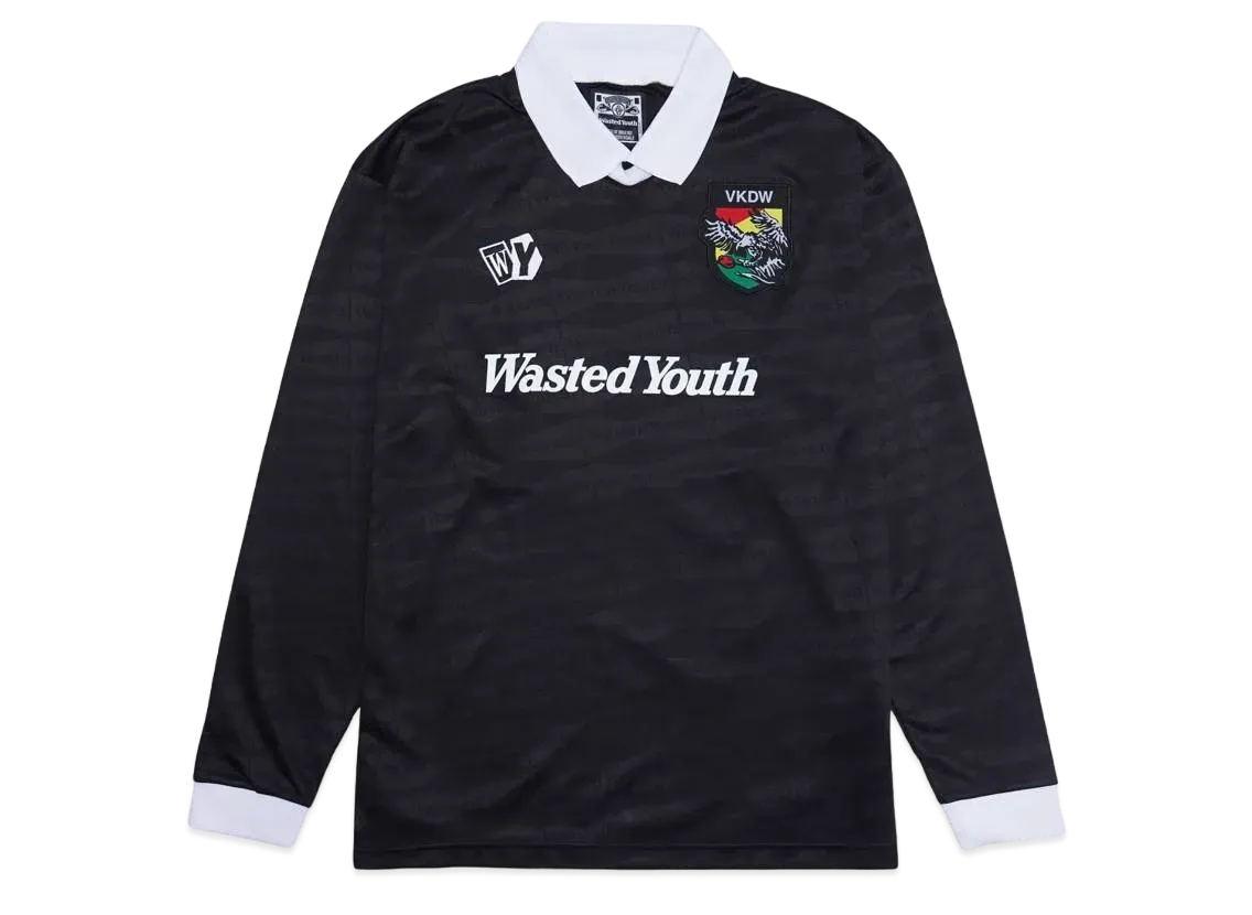 Wasted Youth Soccer Shirt "Black" / VERDY