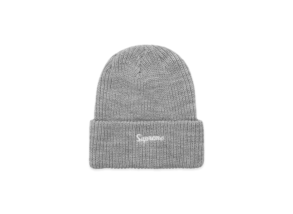 Supreme Loose Gauge Beanie "Heather Grey" (23FW)