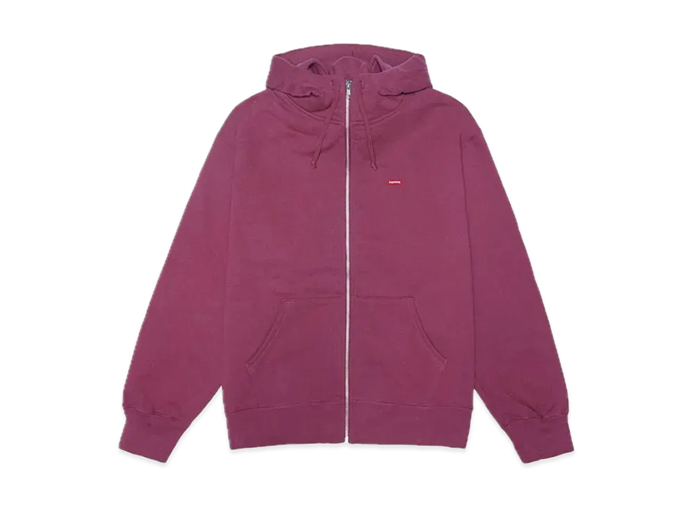 Supreme Small Box Facemask Zip Up Hooded Sweatshirt "Plum"