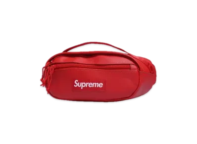 Supreme Leather Waist Bag "Red" (FW23)