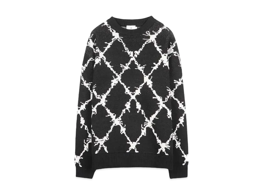 FTW PATTERN KNIT SWEATER "WIRE"