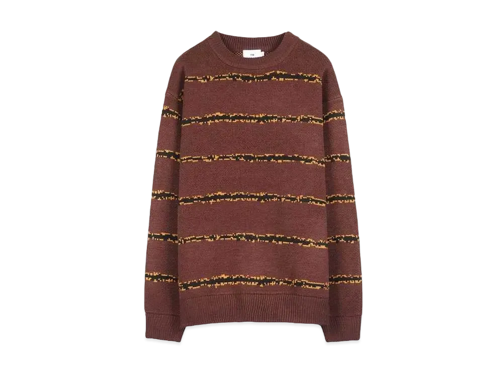 FTW PATTERN KNIT SWEATER "BROWN"