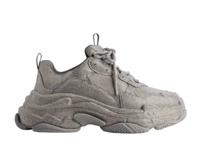 バレンシアガ トリプルS スニーカー ラインストーン付き "ダークグレー"