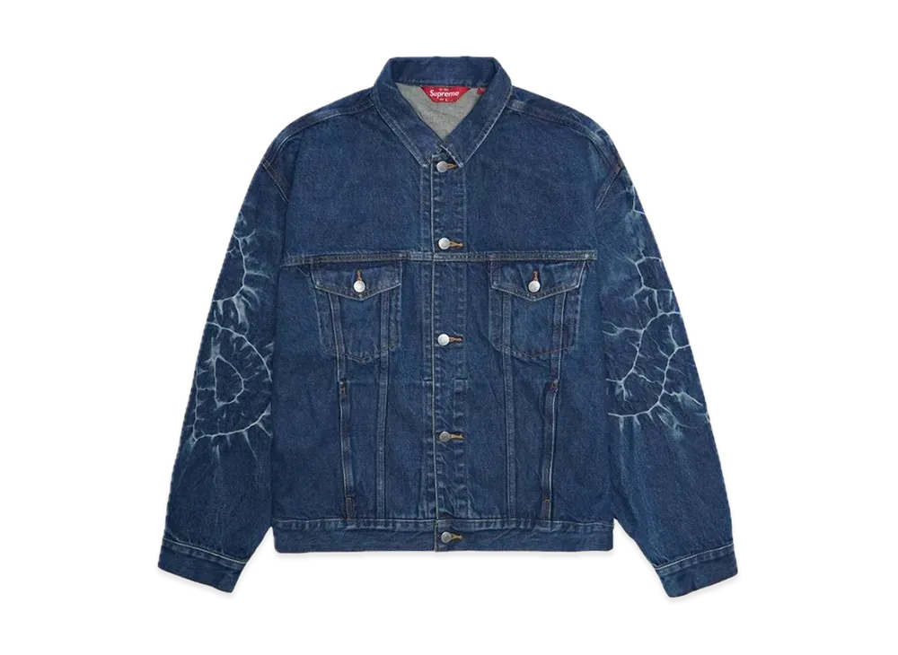 Supreme Shibori Denim Trucker Jacket "Rigid Indigo"
