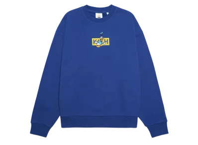 Kith x Disney Mickey & Friends Cyber Monday Donald Duck Classic Logo Williams Crewneck "Cyanotype"