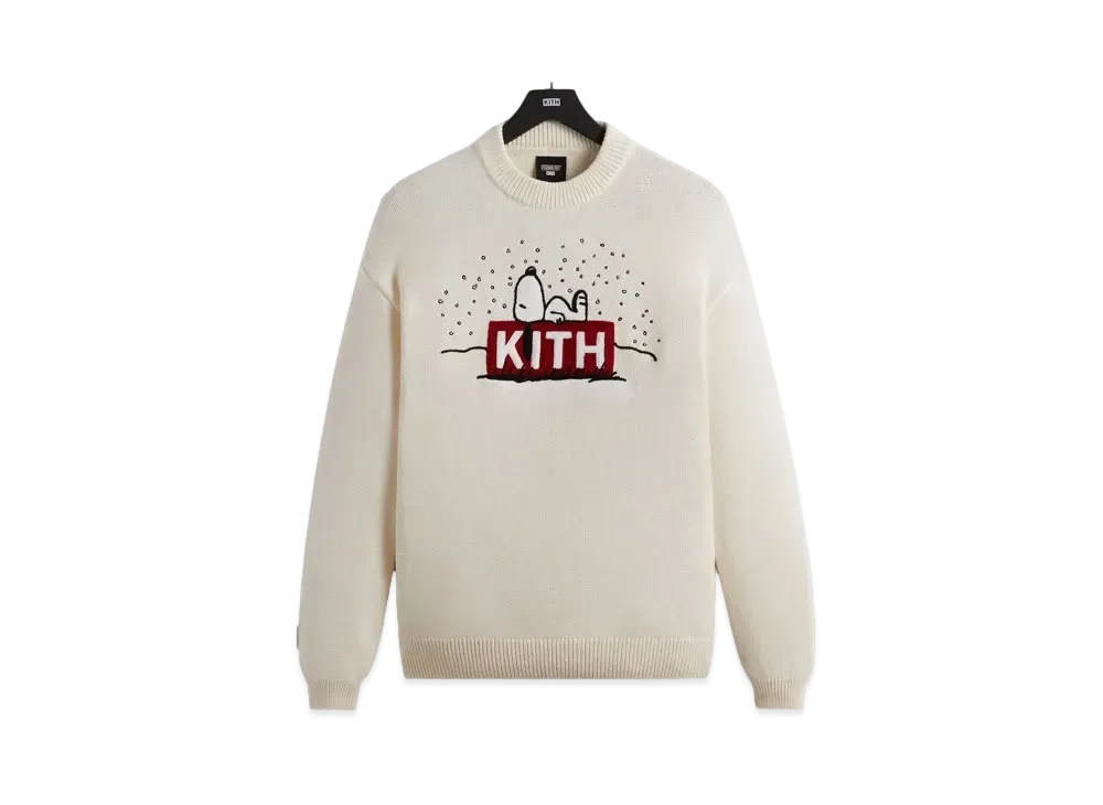 Kith for Peanuts Snoopy Sweater "Sandrift"