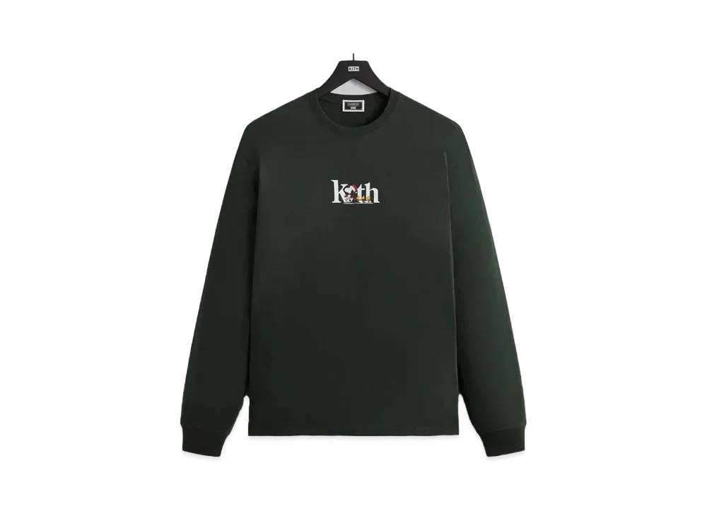 Kith x Peanuts Serif Long Sleeve Tee "Stadium"