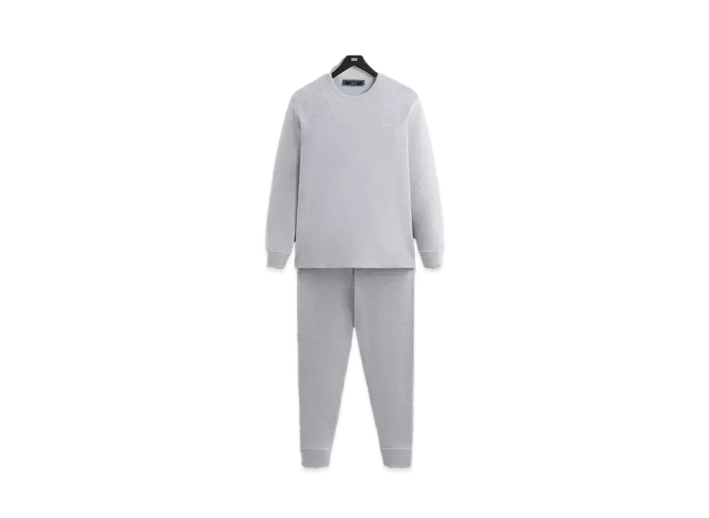 Kith Kithmas Waffle Thermal Set "Light Heather Grey"