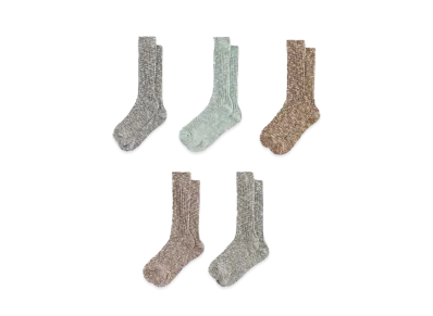 Kith Kithmas 5-Pack Willet Marled Crew Socks "Multi"