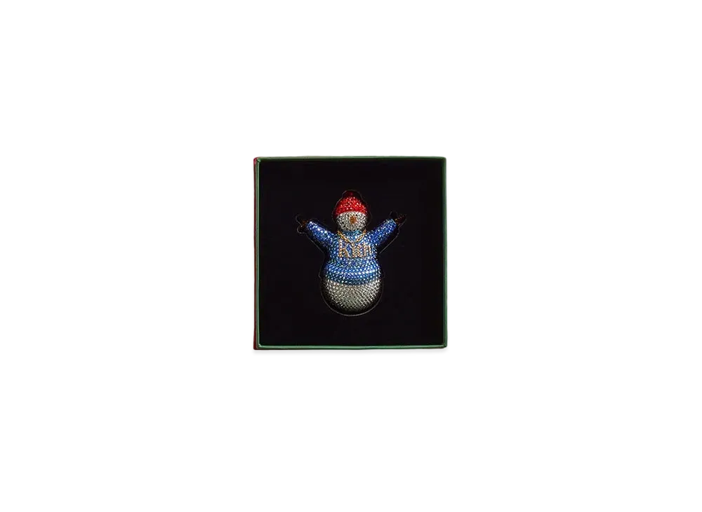 Kith Kithmas Snowman Ornament with Swarovski Crystals "Multi"