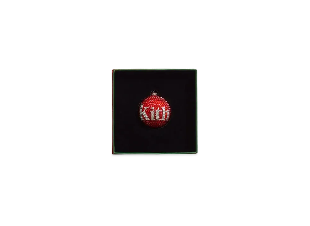 Kith Kithmas Ball Ornament with Swarovski Crystals "Red"