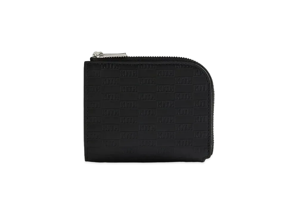 Kith Kithmas Monogram Half Zip Wallet "Black"