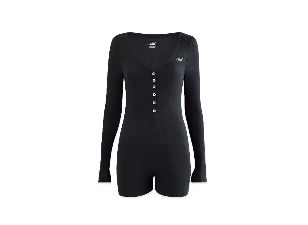 Kith Kithmas Women Dara Modal Rib Romper "Black"