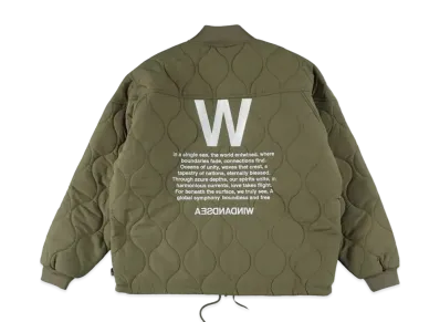 WIND AND SEA Quilting W Reversible Jacket "Olive"