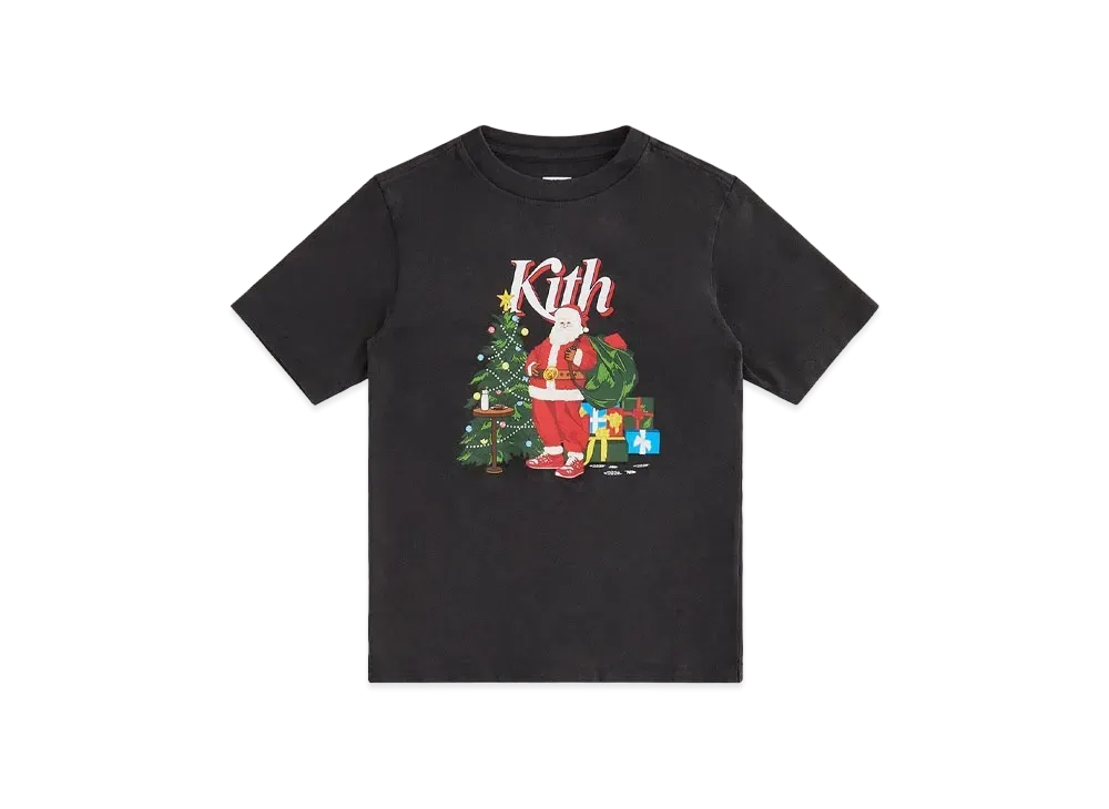 Kith Kithmas Kids Santa Vintage Tee "Black"