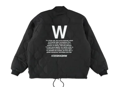 WIND AND SEA Quilting W Reversible Jacket "Black"