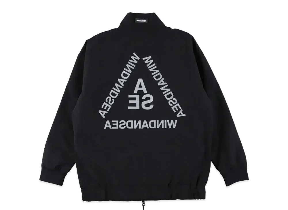 WIND AND SEA Triangle Nylon Track Jacket "Black"