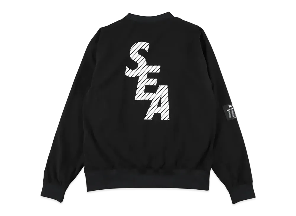 WIND AND SEA S_E_A Piste Crew Neck "Black"