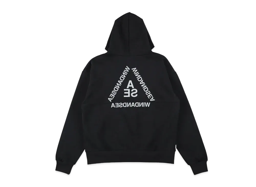 WIND AND SEA Glitch Triangle Hoodie "Black"