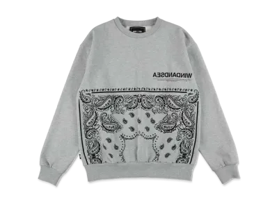 WIND AND SEA Paisley Crew Neck "Gray"