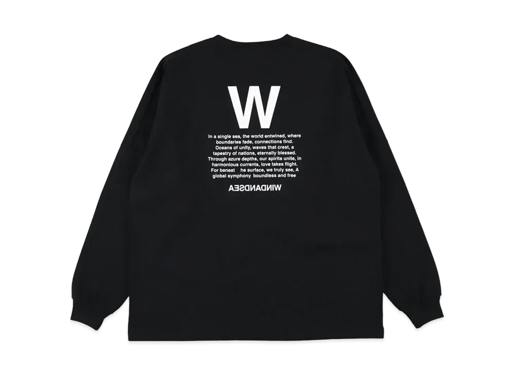 WIND AND SEA W Dimension L/S Tee "Black"