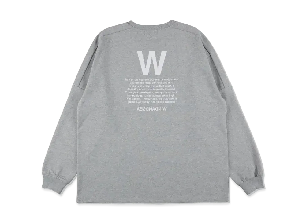 WIND AND SEA W Dimension L/S Tee "Gray"