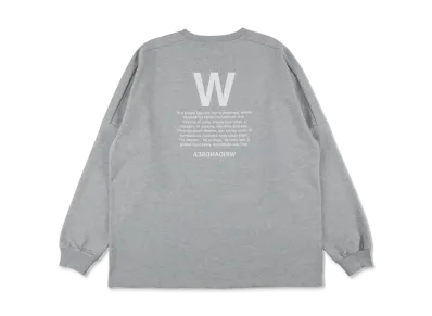 WIND AND SEA W Dimension L/S Tee "Gray"