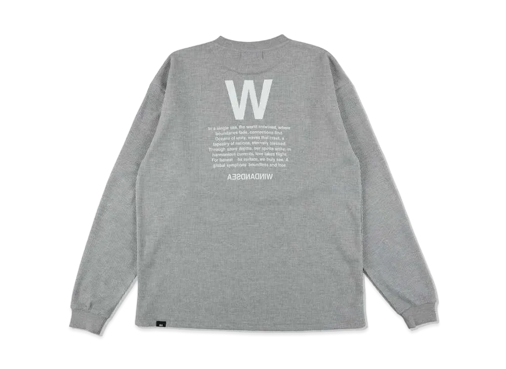 WIND AND SEA Glitch Thermal Tops "Gray"