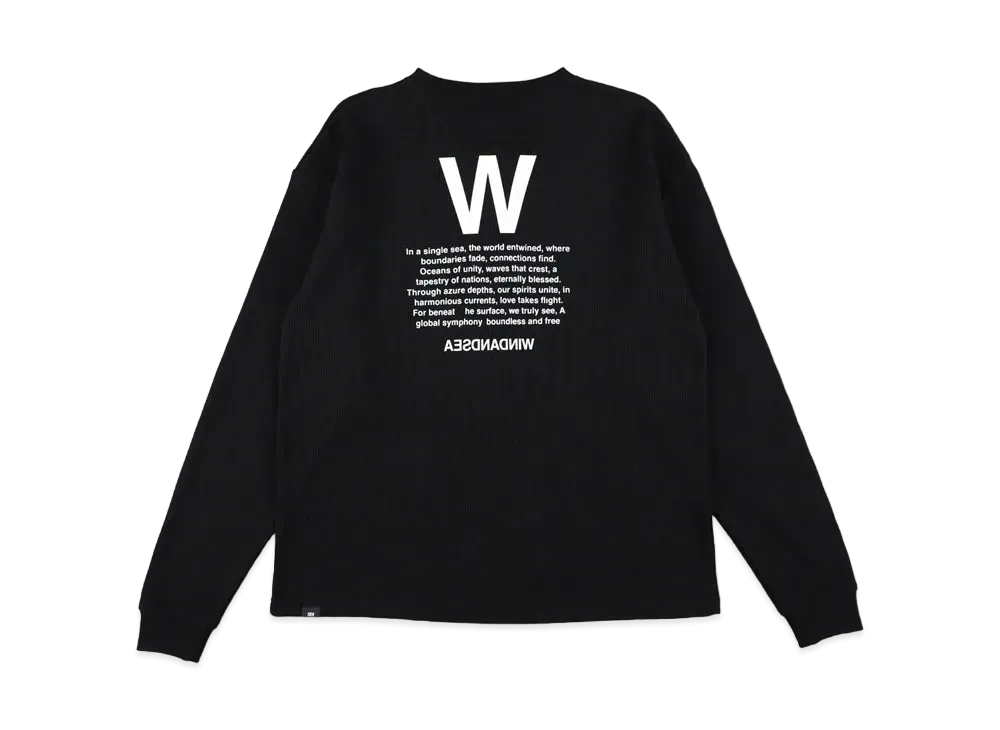 WIND AND SEA Glitch Thermal Tops "Black"