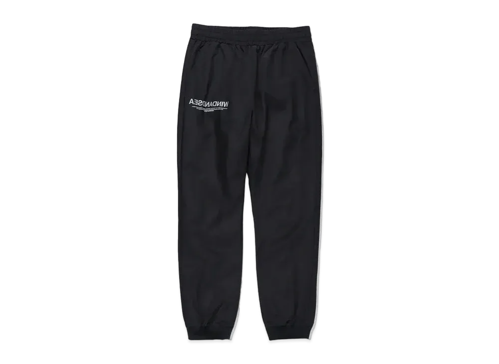 WIND AND SEA Nylon Track Tech Pants "Black"