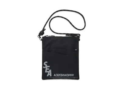 WIND AND SEA S_E_A Nylon Sacoche "Black"