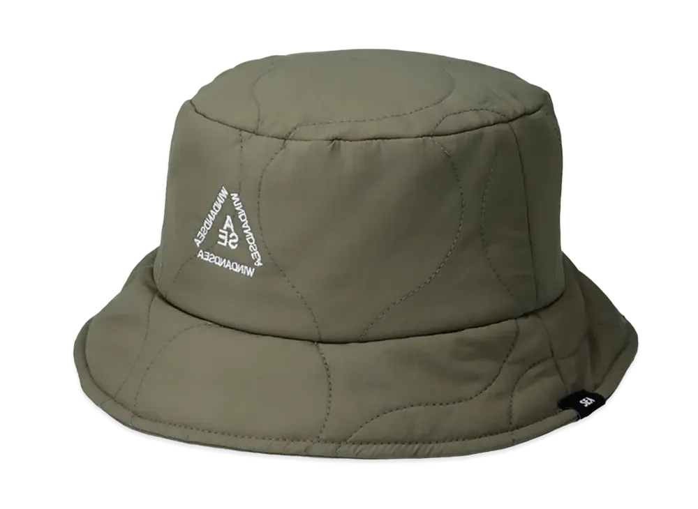 WIND AND SEA Quilting Bucket Hat "Olive"