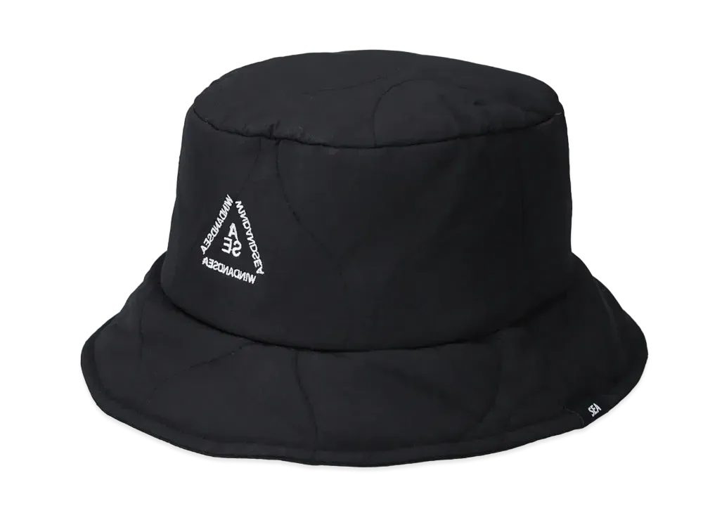 WIND AND SEA Quilting Bucket Hat "Black"