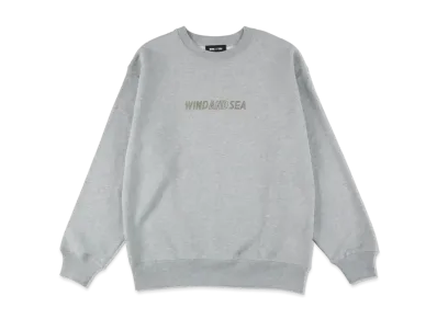 WIND AND SEA Xmas Rhine Stone Crew Neck "Gray"