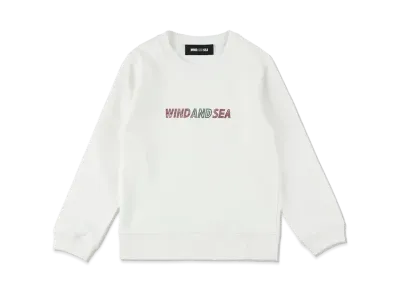 WIND AND SEA Xmas Rhine Stone Kids Crew Neck "White"
