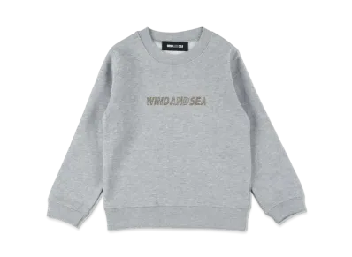 WIND AND SEA Xmas Rhine Stone Kids Crew Neck "Gray"