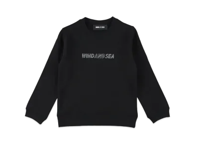 WIND AND SEA Xmas Rhine Stone Kids Crew Neck "Black"