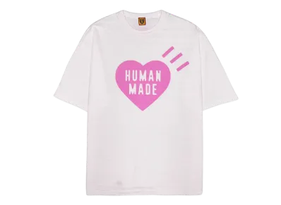 HUMAN MADE Heart T-Shirt Harajuku Store Limited "White/Pink"