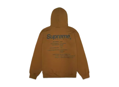 Supreme Worldwide Hooded Sweatshirt "Olive Brown"