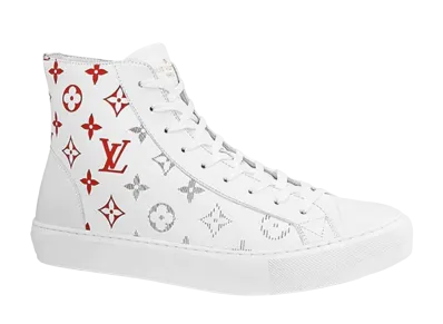 Louis Vuitton Tattoo Sneaker Boot "Blanc/Red"