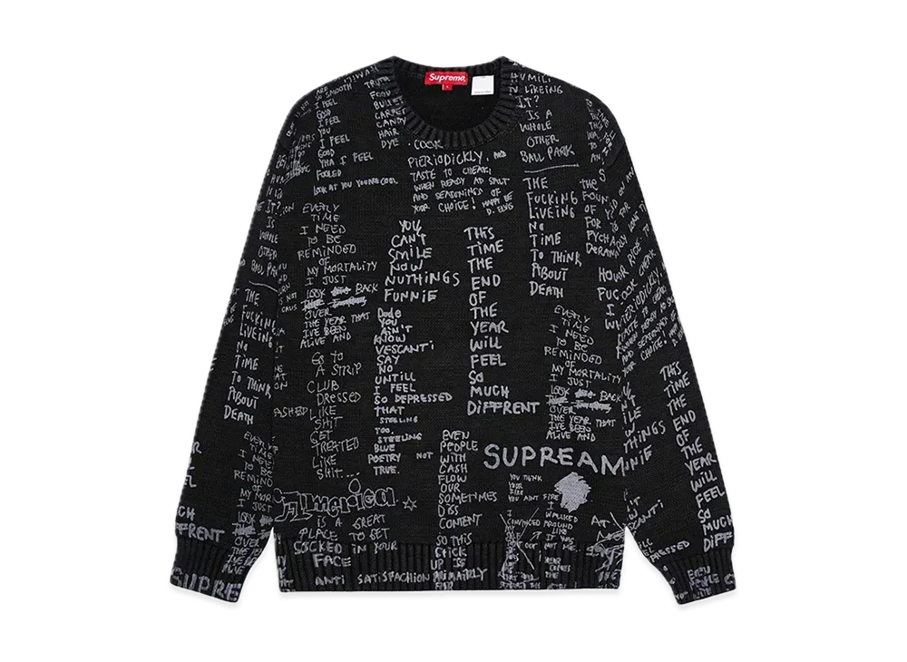Supreme Gonz Poems Sweater "Black"